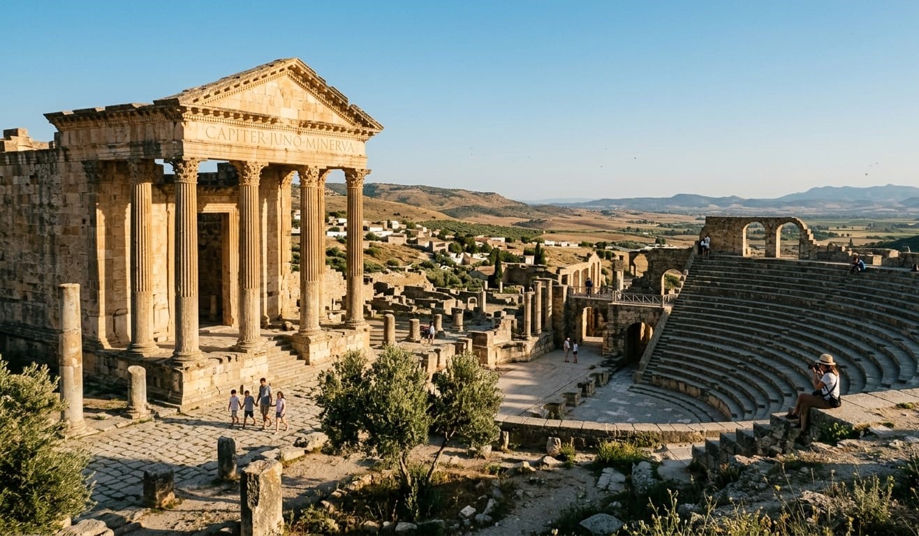 Dougga Roman ruins and Testour Andalusian tour